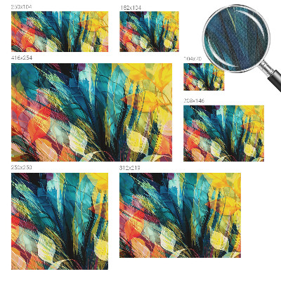 38D-Fototapete fürs Schlafzimmer Abstrakte Blätter