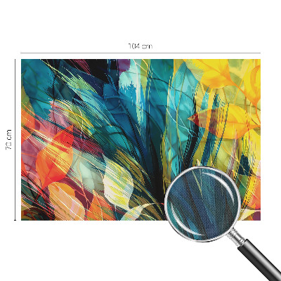 38D-Fototapete fürs Schlafzimmer Abstrakte Blätter