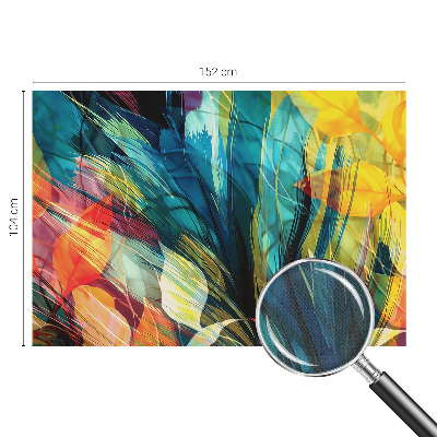 38D-Fototapete fürs Schlafzimmer Abstrakte Blätter