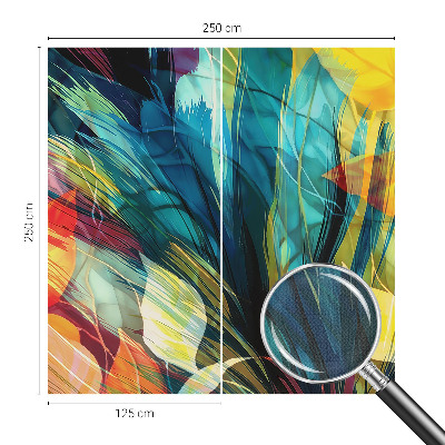 38D-Fototapete fürs Schlafzimmer Abstrakte Blätter