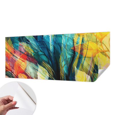 38D-Fototapete fürs Schlafzimmer Abstrakte Blätter