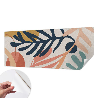 38D-Fototapete fürs Wohnzimmer Blattmuster