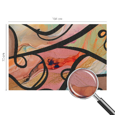 38D-Fototapete Farbenfrohe Bewegung