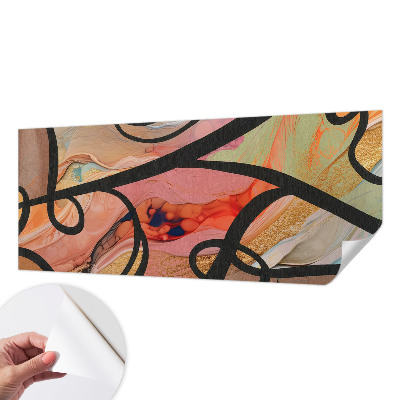 38D-Fototapete Farbenfrohe Bewegung