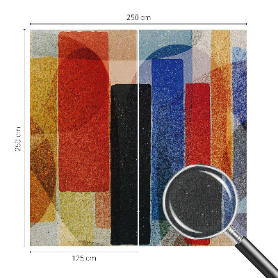 Fototapete in 3D-Optik mit geometrischen Formen