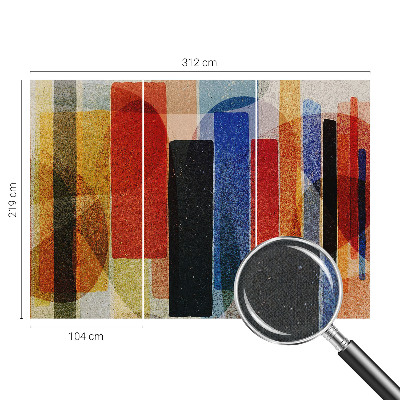 Fototapete in 3D-Optik mit geometrischen Formen