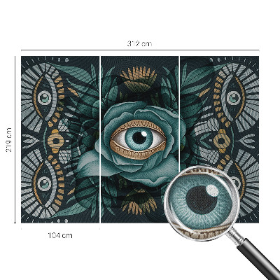 Motivtapete fürs Wohnzimmer Blütenauge