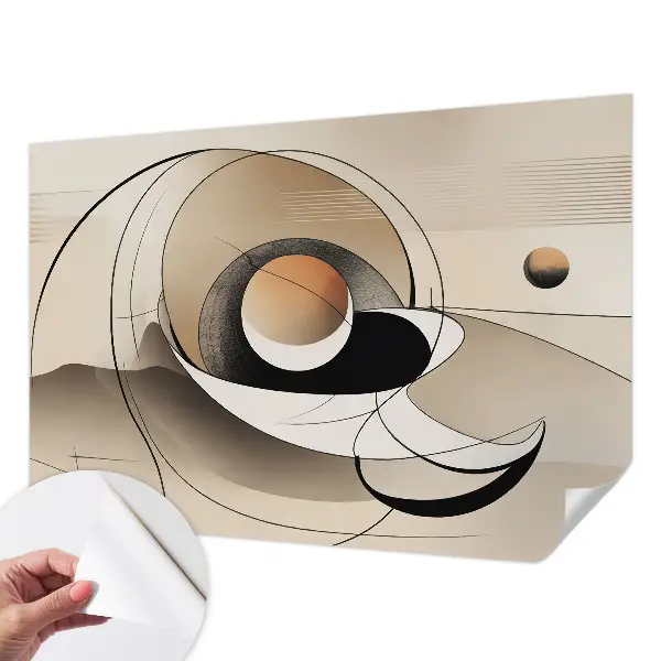 Moderne Fototapete nach Maß mit harmonischer abstrakter Gestaltung
