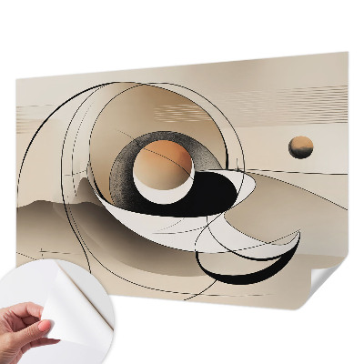 Moderne Fototapete nach Maß mit harmonischer abstrakter Gestaltung