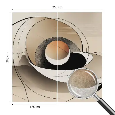Moderne Fototapete nach Maß mit harmonischer abstrakter Gestaltung