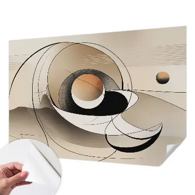Moderne Fototapete nach Maß mit harmonischer abstrakter Gestaltung