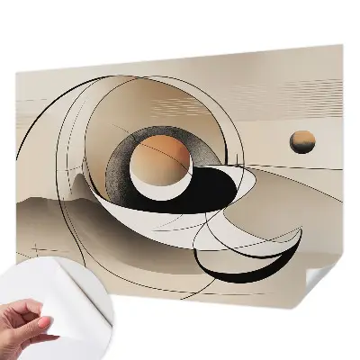 Moderne Fototapete nach Maß mit harmonischer abstrakter Gestaltung