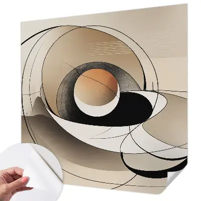 Moderne Fototapete nach Maß mit harmonischer abstrakter Gestaltung