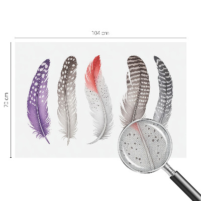 Vintage tapete Gemusterte Federn