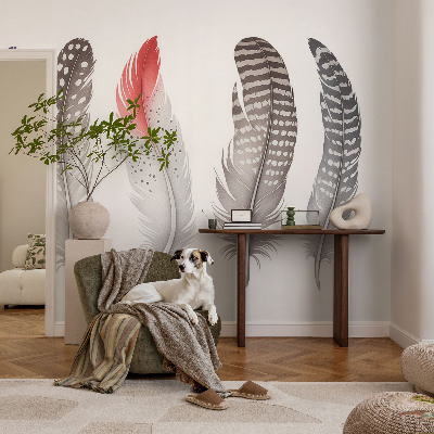 Vintage tapete Gemusterte Federn