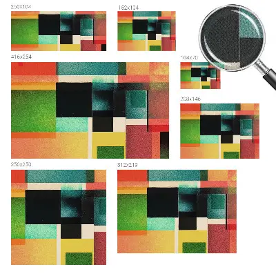 Selbstklebende Fototapete für die Wand mit einem geometrisch-abstrakten Motiv