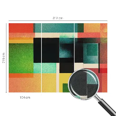 Selbstklebende Fototapete für die Wand mit einem geometrisch-abstrakten Motiv