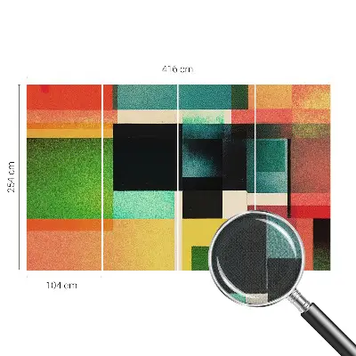Selbstklebende Fototapete für die Wand mit einem geometrisch-abstrakten Motiv