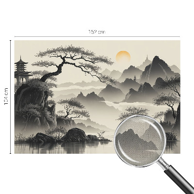 Selbstklebende Fototapete fürs Schlafzimmer Östliche Landschaft