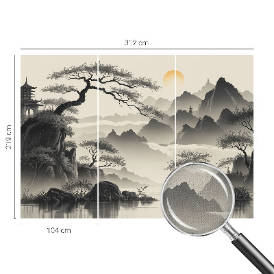 Selbstklebende Fototapete fürs Schlafzimmer Östliche Landschaft