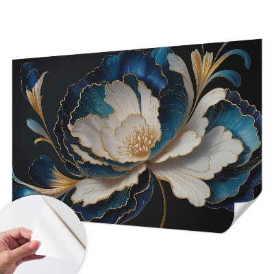 Selbstklebende Fototapete fürs Kinderzimmer Blumenmuster