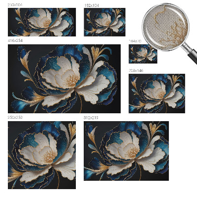 Selbstklebende Fototapete fürs Kinderzimmer Blumenmuster