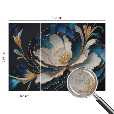 Selbstklebende Fototapete fürs Kinderzimmer Blumenmuster