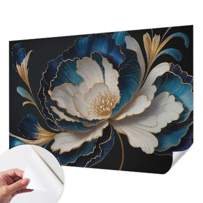 Selbstklebende Fototapete fürs Kinderzimmer Blumenmuster