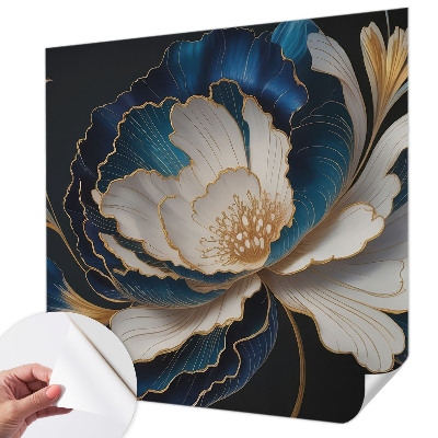 Selbstklebende Fototapete fürs Kinderzimmer Blumenmuster