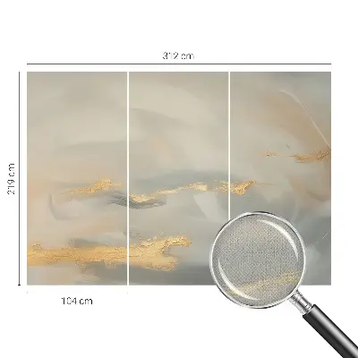 39D-Fototapete mit einem Muster aus sanften Streifen