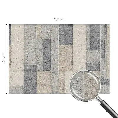 Fototapete in 3D-Optik mit geometrischem Mosaikmotiv