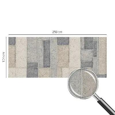 Fototapete in 3D-Optik mit geometrischem Mosaikmotiv