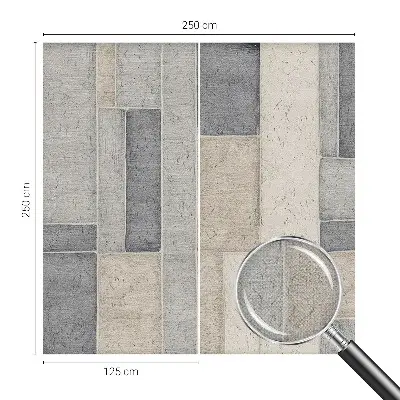Fototapete in 3D-Optik mit geometrischem Mosaikmotiv