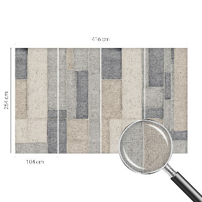 Fototapete in 3D-Optik Geometrisches Mosaik