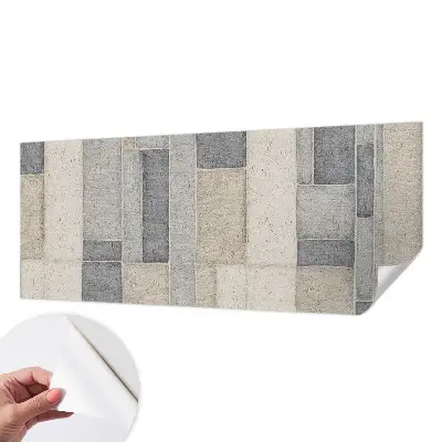 Fototapete in 3D-Optik mit geometrischem Mosaikmotiv