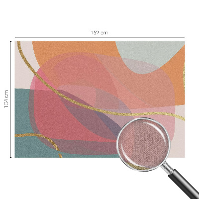 39D-Fototapete fürs Wohnzimmer Bunte Formen