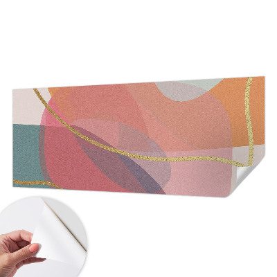 39D-Fototapete fürs Wohnzimmer Bunte Formen