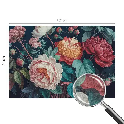 Fototapete nach Maß mit bunten Blumen