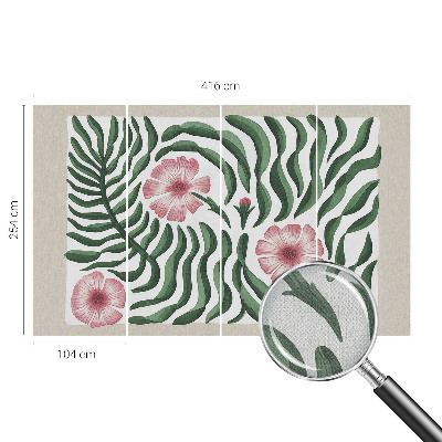 39D-Fototapete fürs Schlafzimmer Blütenblätter