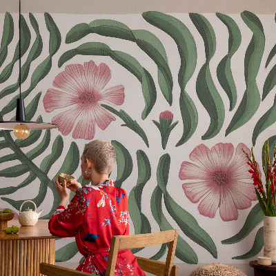 39D-Fototapete fürs Schlafzimmer Blütenblätter