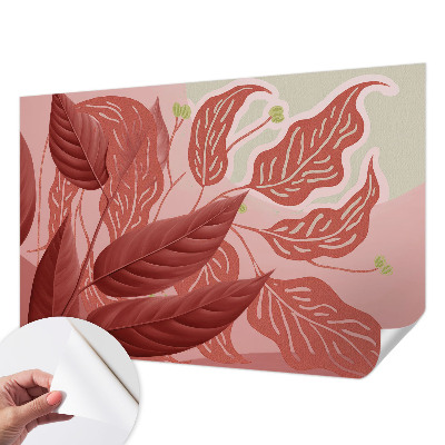 Moderne Fototapete nach Maß Bio-Blätter