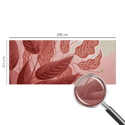 Moderne Fototapete nach Maß mit Bio-Blätter-Motiv