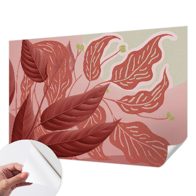 Moderne Fototapete nach Maß Bio-Blätter