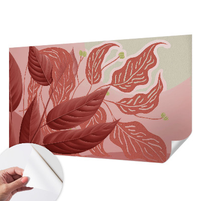 Moderne Fototapete nach Maß Bio-Blätter