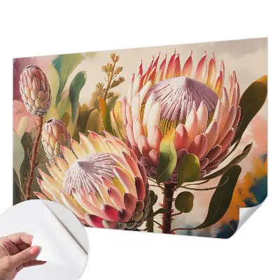 Motivtapete nach Maß mit Protea-Blüten