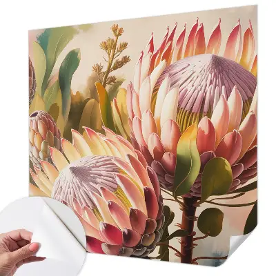 Motivtapete nach Maß mit Protea-Blüten