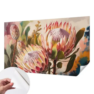 Motivtapete nach Maß mit Protea-Blüten