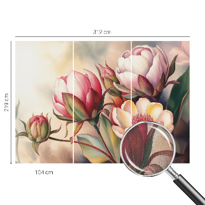 Motivtapete fürs Wohnzimmer Ein Blumenstrauß