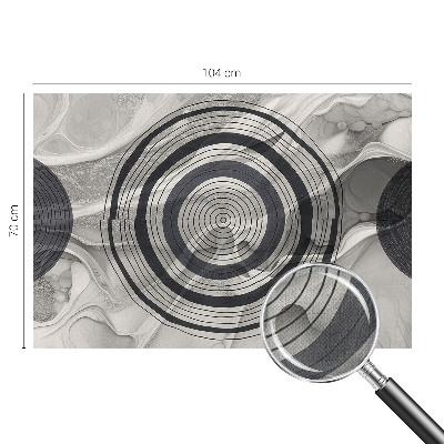 Vintage tapete Graue Kreise