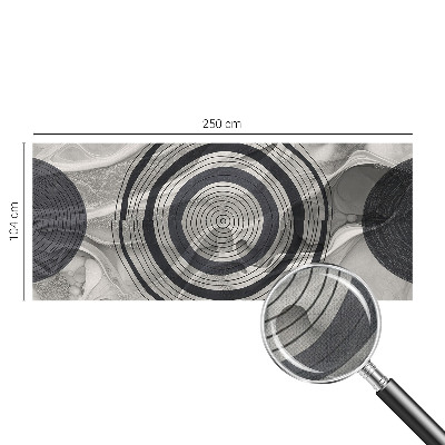 Vintage tapete Graue Kreise